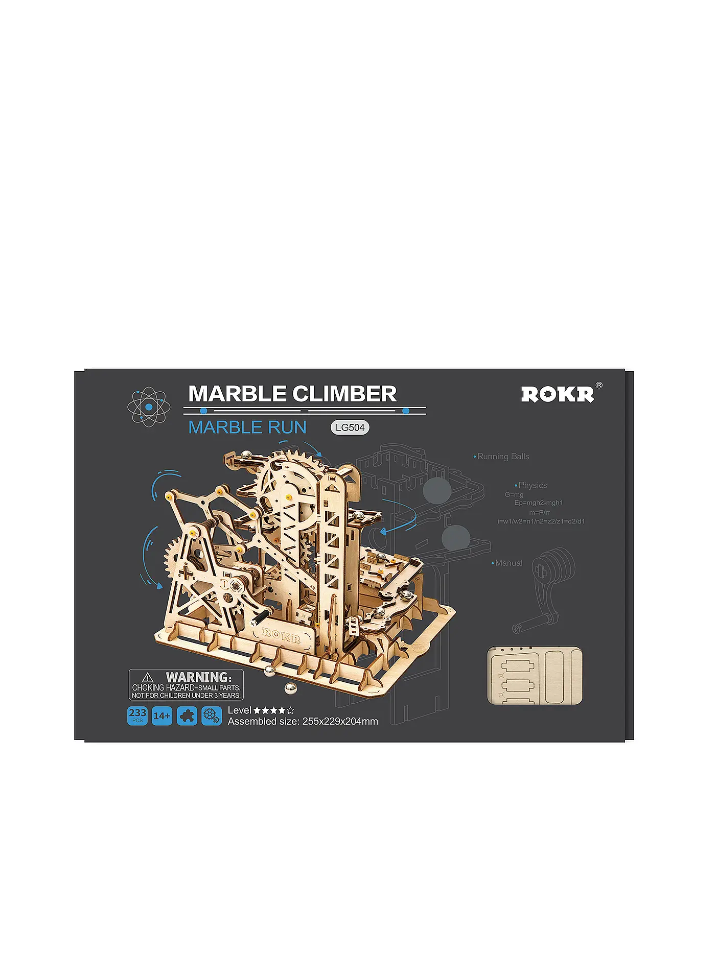 ROBOTIME | 3D Konstruktion - Marble Climber LG504 Fortress Marble Run Set | 
